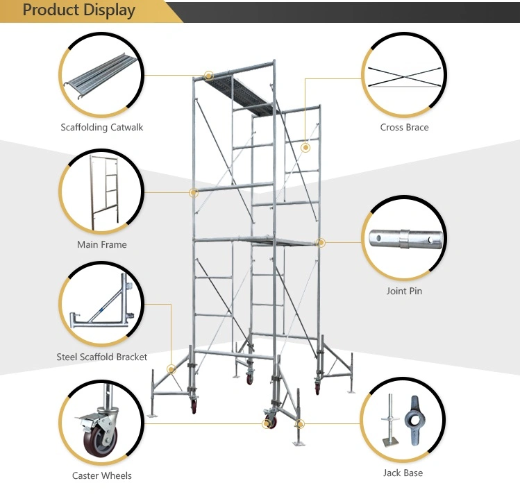 Factory Easy Install H Frame Catwalk Aluminum Mobile Scaffolding